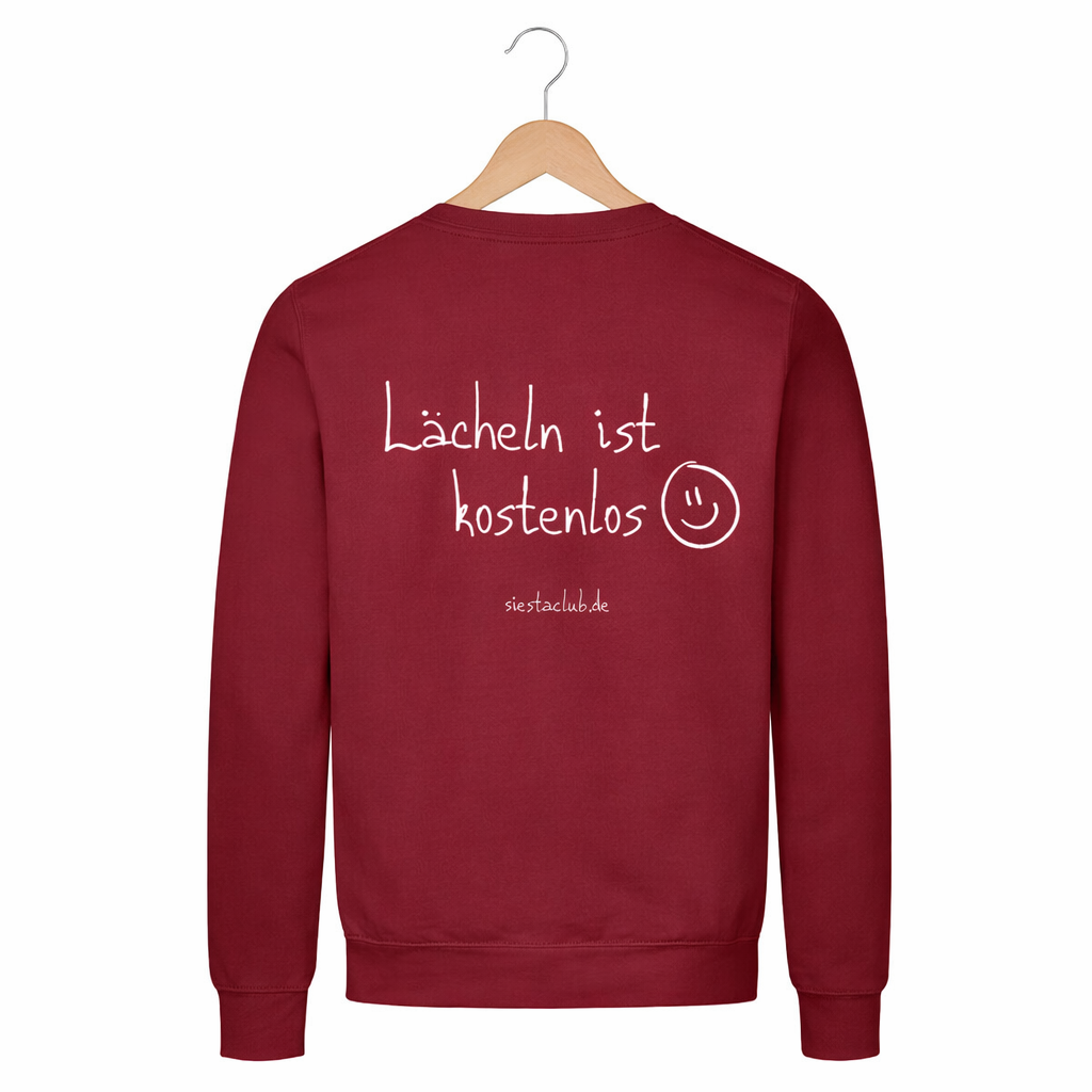 Sweatshirt Unisex - Lächeln ist kostenlos