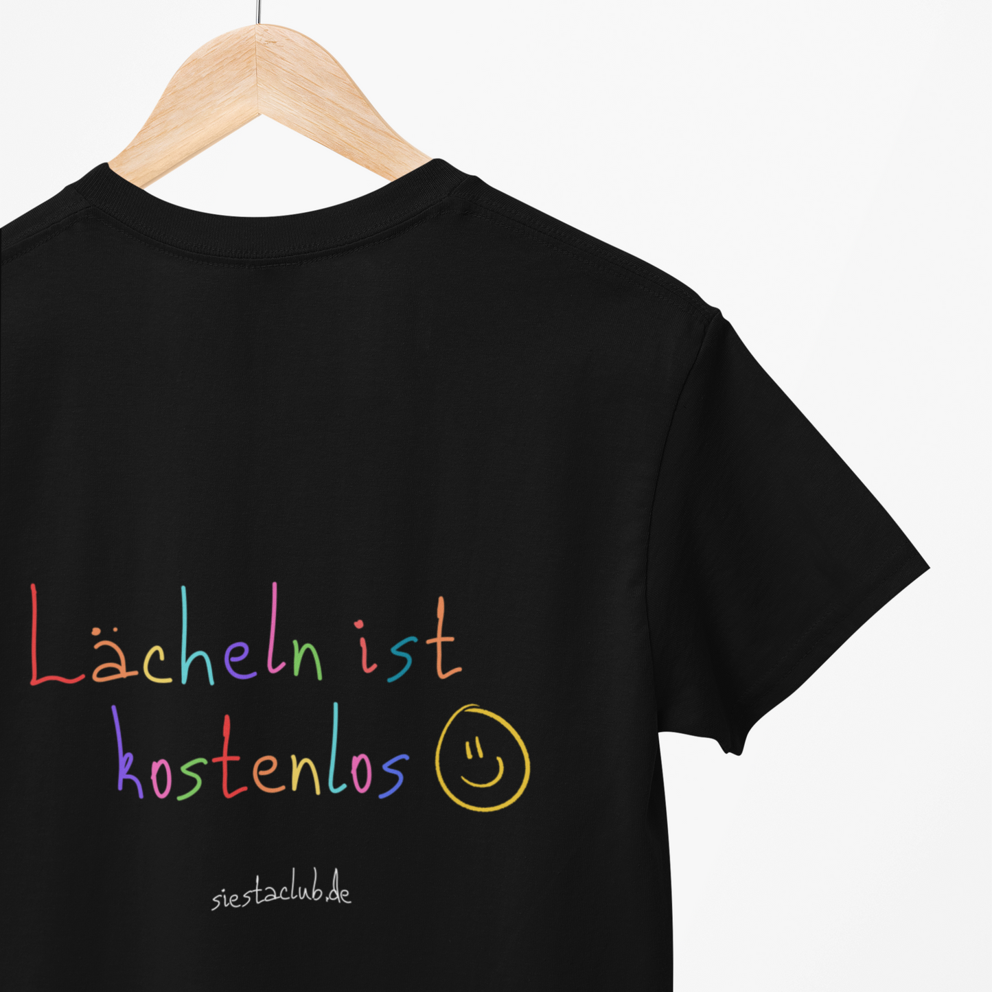 Bundle -> Hoodie & Shirt Schwarz Bunt -> Lächeln ist kostenlos
