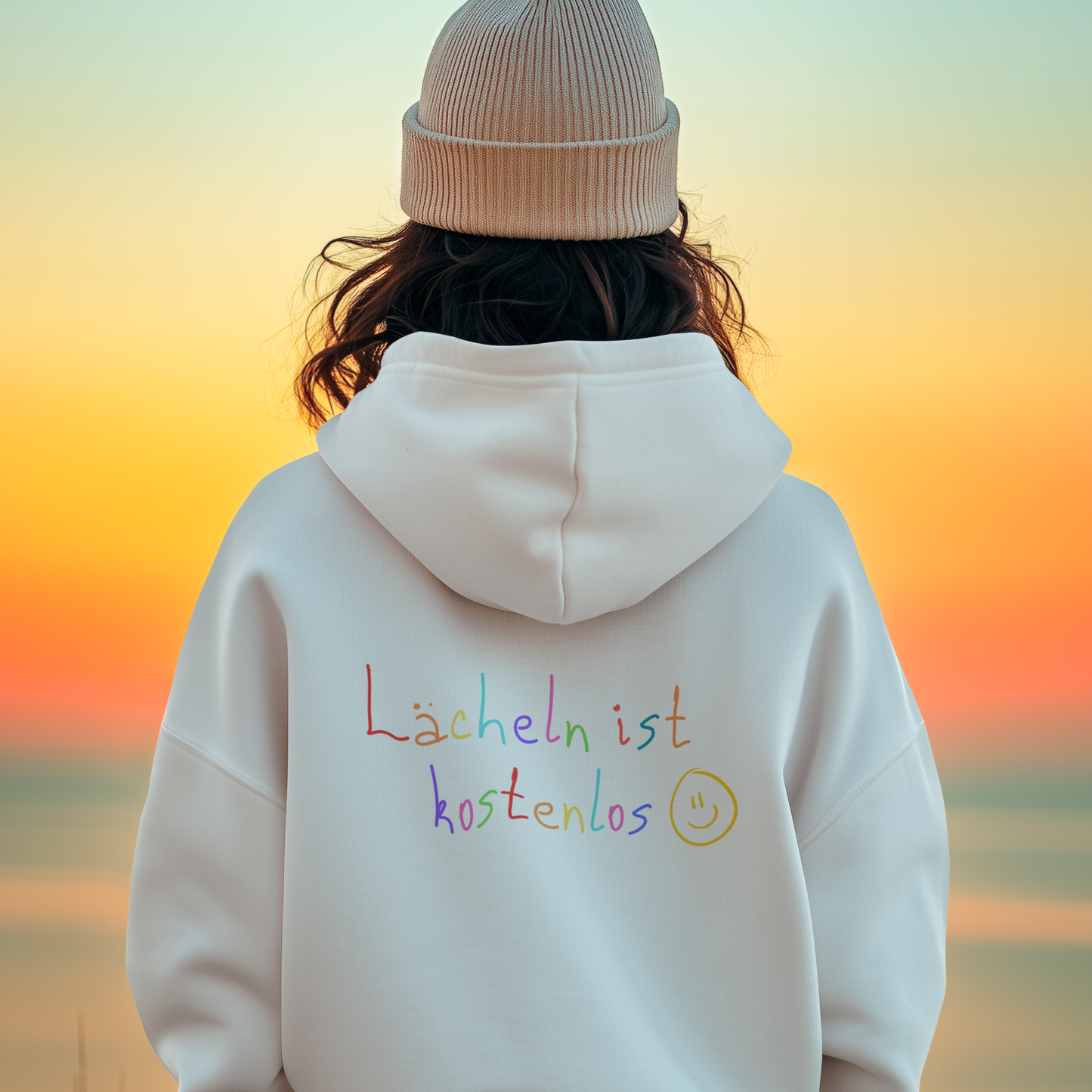 Hoodie Unisex - Lächeln ist kostenlos