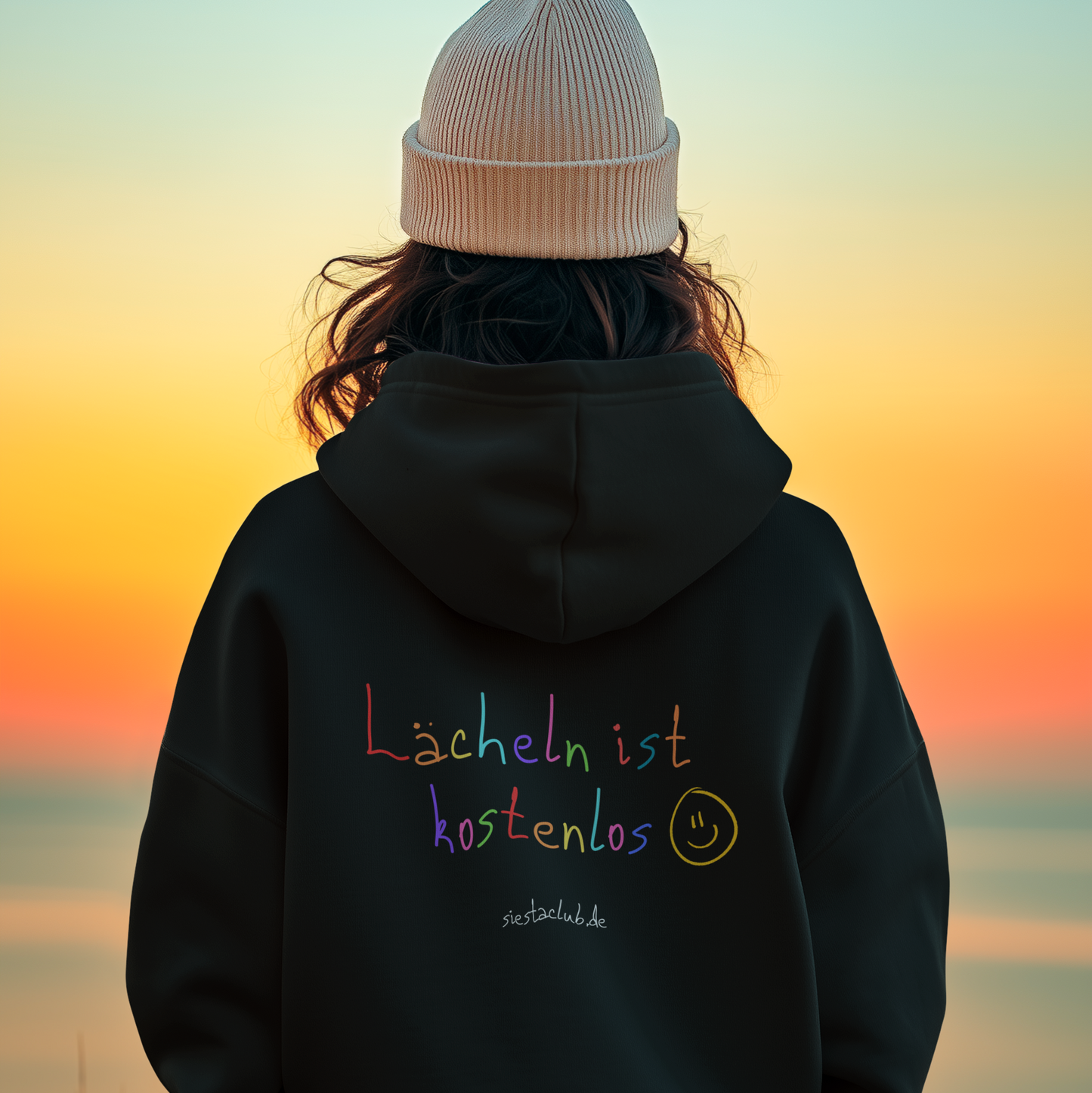 Hoodie Unisex - Lächeln ist kostenlos