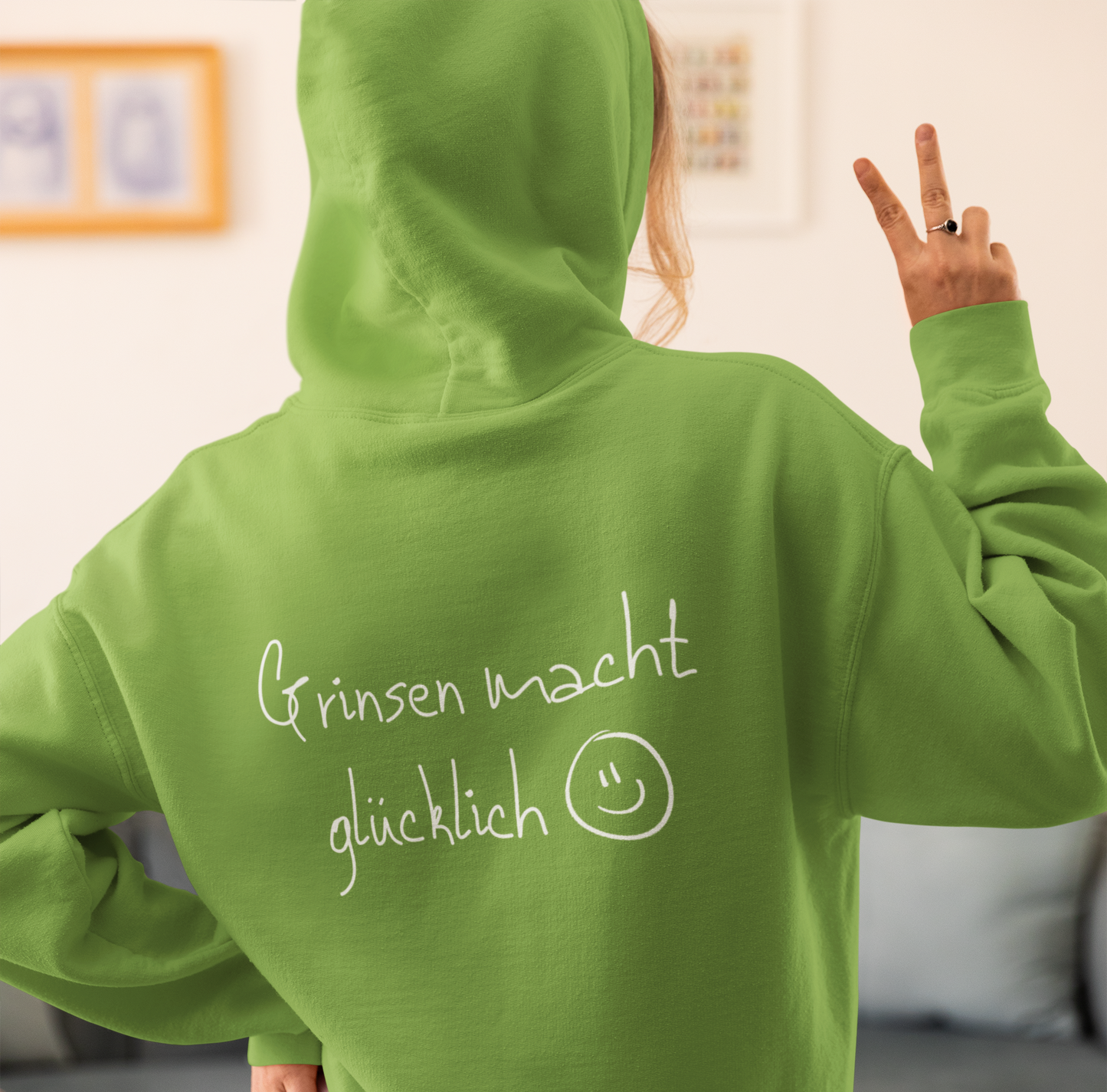 Hoodie Unisex - Grinsen macht glücklich