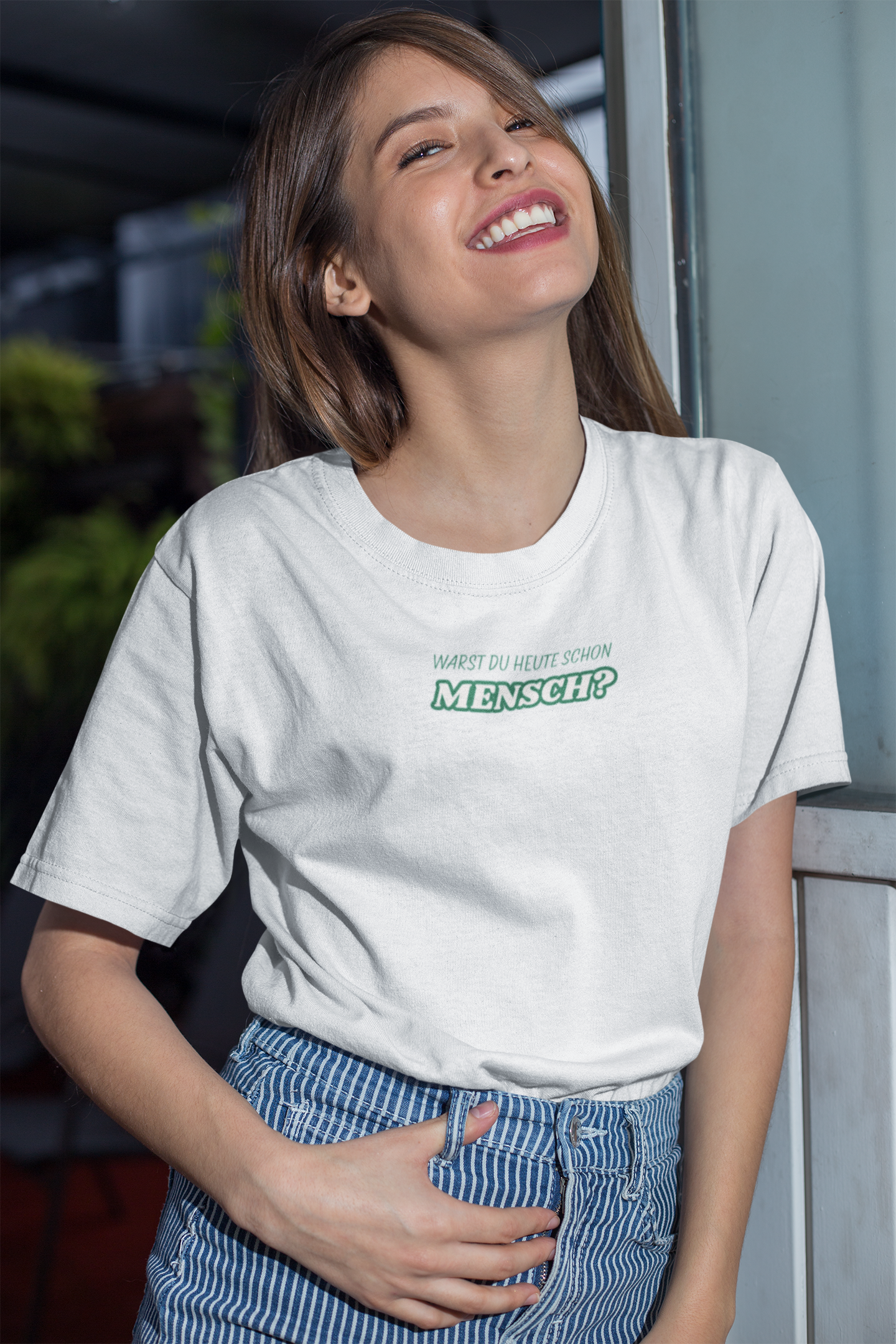 T-Shirt Damen - HEUTE SCHON MENSCH?