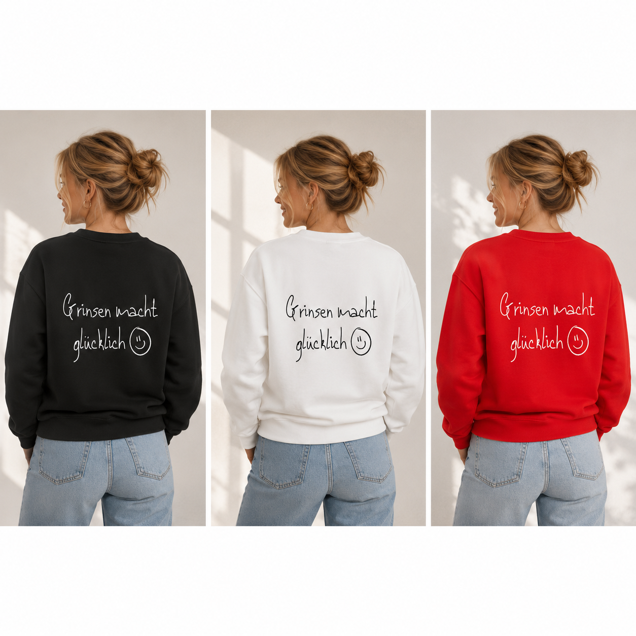Grinsen - Dein Freude Reminder Sweatshirt
