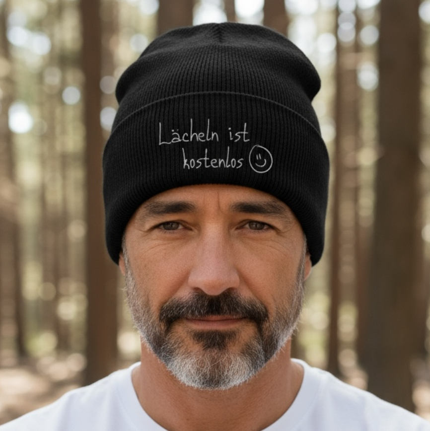 Mütze - Lächeln ist kostenlos