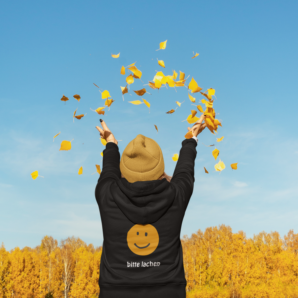 Hoodie Unisex - bitte lachen