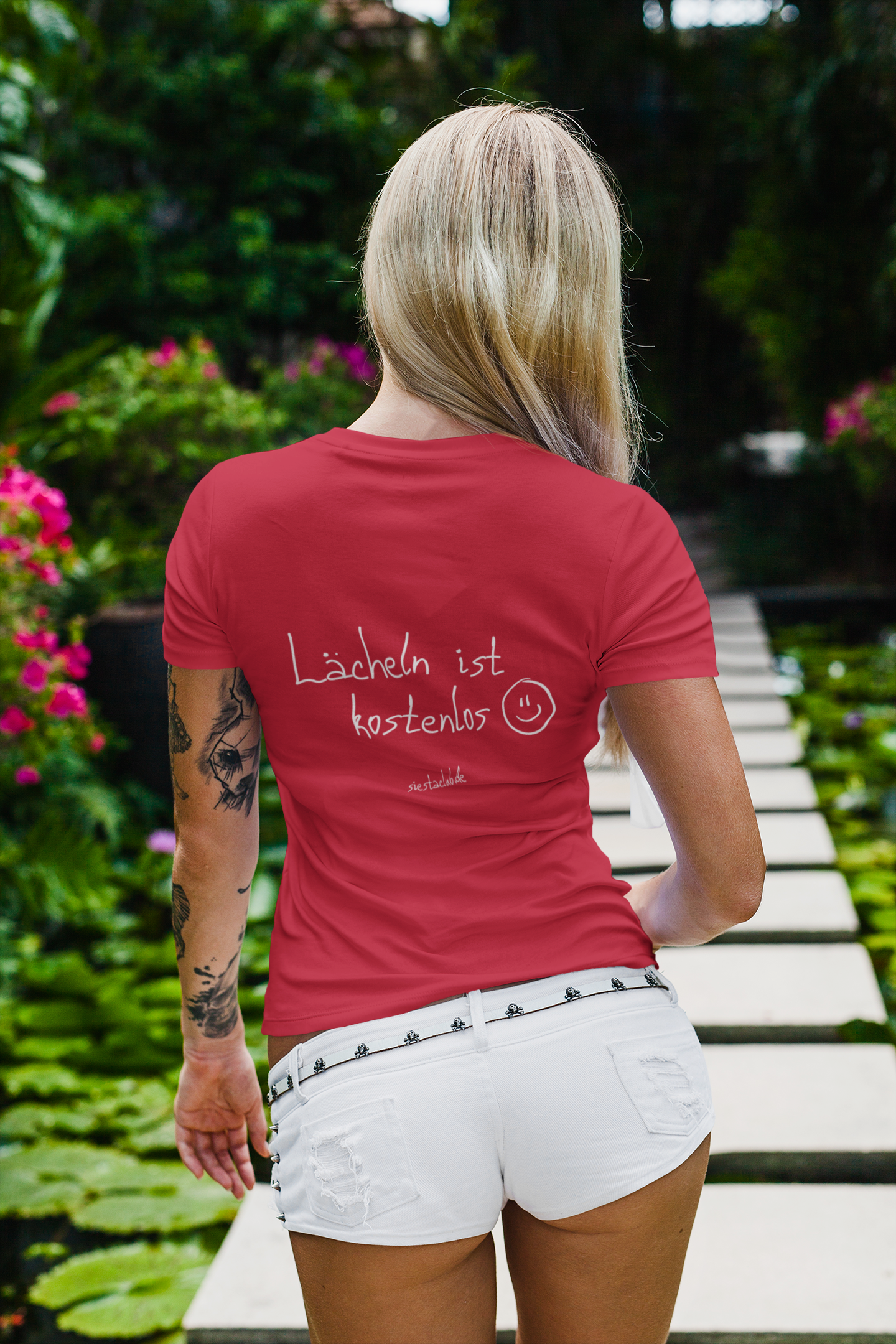 T-Shirt Damen - Lächeln ist kostenlos 2.0
