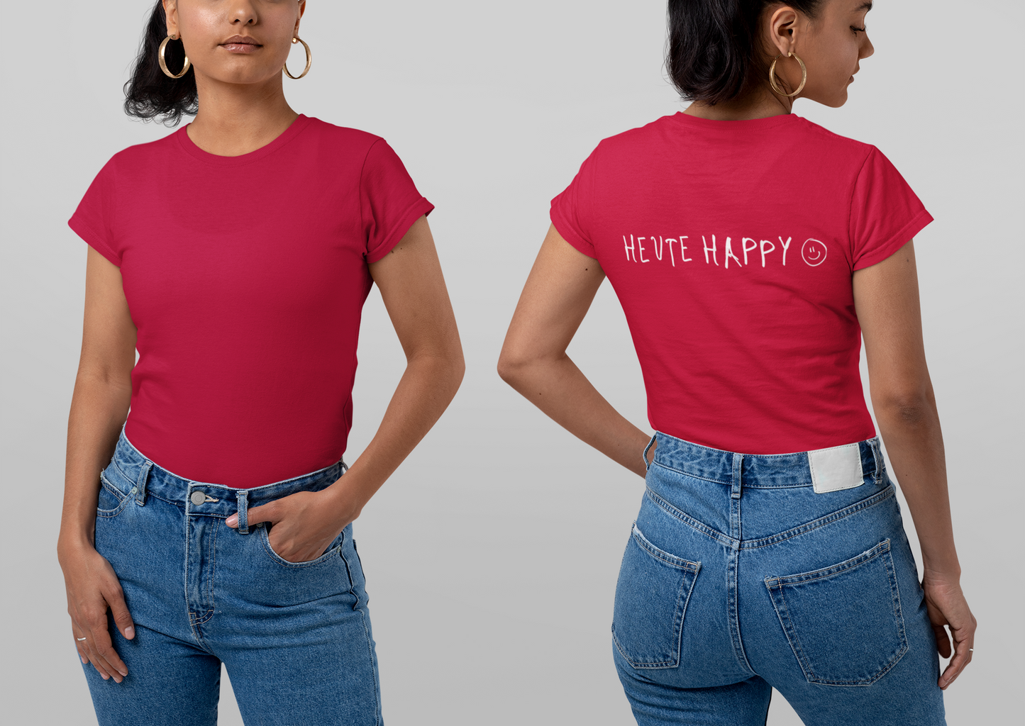 T-Shirt Damen - HEUTE HAPPY