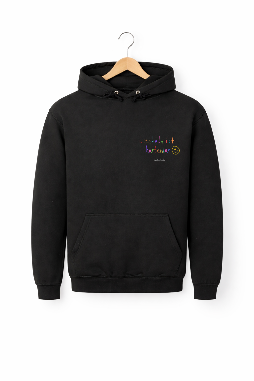 Lächeln - Dein Happiness Reminder Hoodie Frontprint