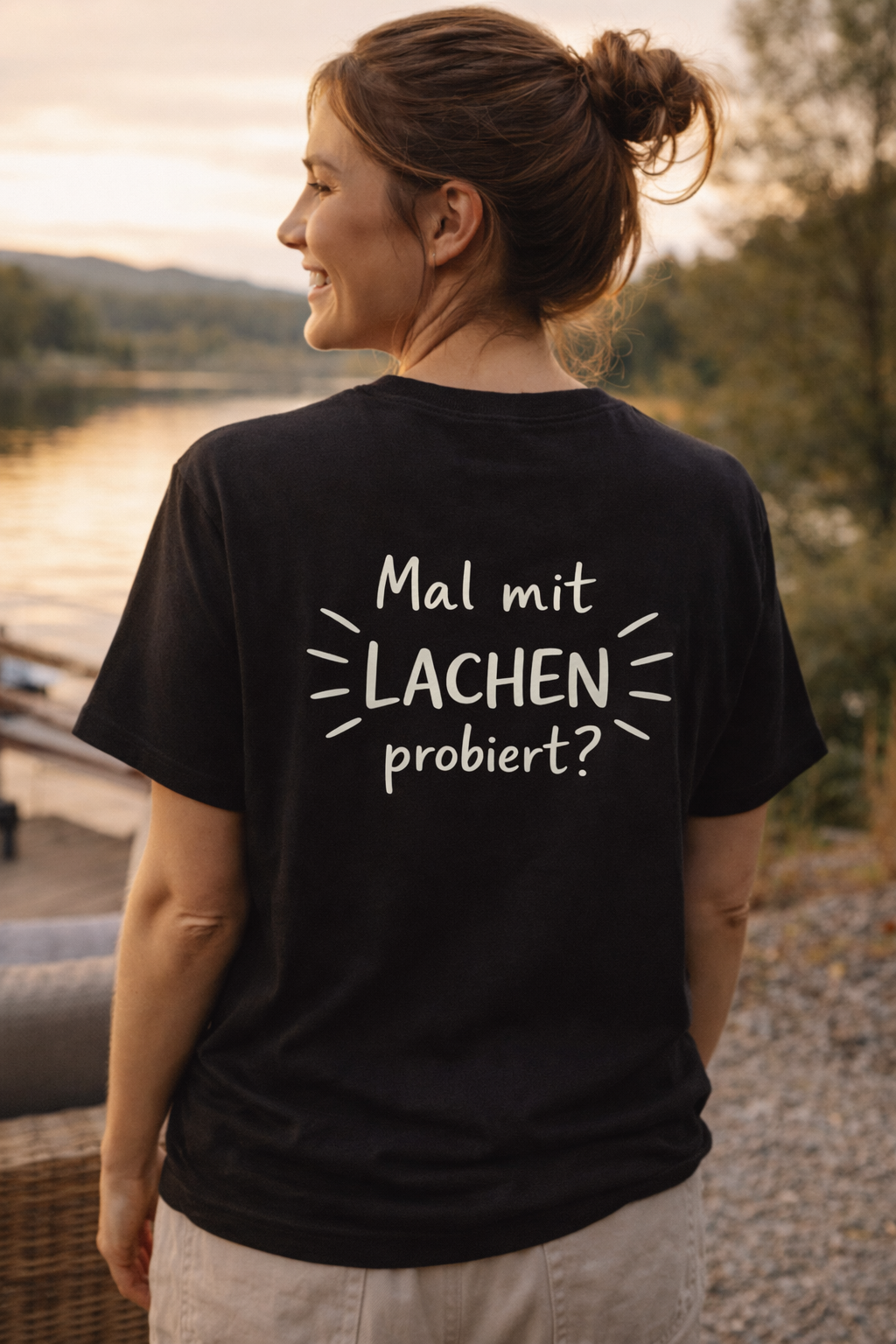 Lachen probiert? Dein positiver Reminder Shirt